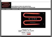 Sitio web de Nicro Ltda