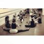 Ballet intermedios, estiramiento.