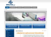 Sitio web de Analytica Ltda