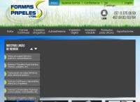 Sitio web de Formas y Papeles Ltda