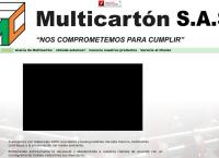 Sitio web de Multicartón Ltda