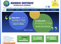 Sitio web de Mundo Destinos