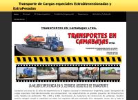 Sitio web de Transportes en Camabajas Ltda