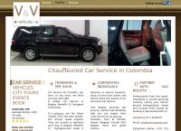 Sitio web de Vehiculos Vip - Con Conductor