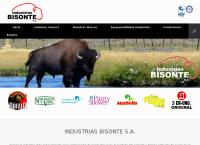 Sitio web de Industrias Bisonte S.A.