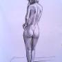 dibujo en carboncillo