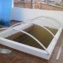 domos en estructura metalica y tejas de policarbon