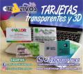 tarjetas transparentes bogota, tarjetas 3D bogota
