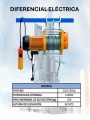 DIFERENCIAL POLIPASTO ELECTRICO 250KG Y 60 METROS DE IZAJE