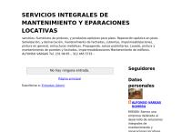 Sitio web de Alfonso Vargas