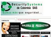 Sitio web de Security Systems de Colombia Ltda