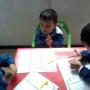working hard