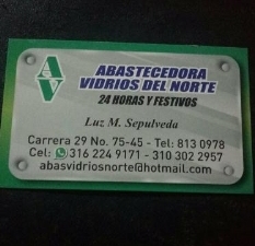 vidrios y espejos abastecedora 24 horas