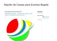 Alquiler de Carpas Bogota