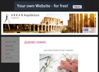 Sitio web de A r K a n Arquitectura e Ingenieria
