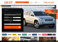 Sitio web de Miles Car Rental