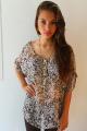 Blusaen chiffon estampado