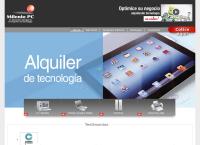 Sitio web de Milenio Pc Ltda.