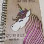 Corte láser productos - Libreta unicornio