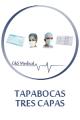 Tapabocas 3 Capas Con Elástico