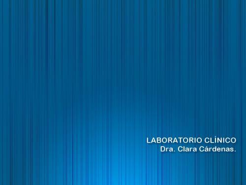 Laboratorio Clínico Dra. Clara Cárdenas.