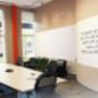 Wallcovering tablero borrable pared curva