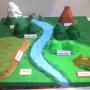 maqueta de relieves