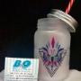 Jarra de Vidrio con Pitillo