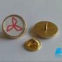 Pin de Solapa Redondo Dorado 2cms