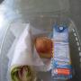 Cajita con wrap de jamón y queso