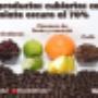 Frutos con chocolate amargo