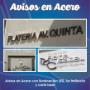 Avisos en Acero