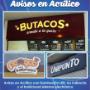 Avisos en Acrilico