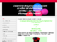 Sitio web de CHISPITAS MÁGICAS RECREACIÓN