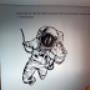 Vinilo personalizado astronauta