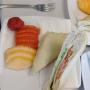 Refrigerios sandwch con fruta
