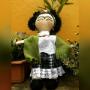 muñeca de tela tipo Waldorf -frida