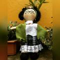 muñeca de tela tipo Waldorf