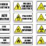 avisos de riesgo electrico de todo tipo y tamaño