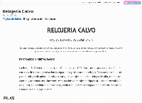 Sitio web de Relojeria Calvo