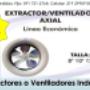 Extractor Ventilador Axial Linea economica