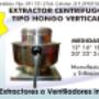 Extractor centrifugo tipo hongo vertical