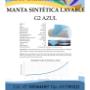 FILTRO MANTA SINTETICA LAVABLE G2 AZUL