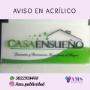 AVISOS EN ACRÍLICO