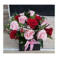 Cubo de rosas