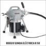 Máquina profesional con capacidad para todo tipo de destaponamiento de cañerías.