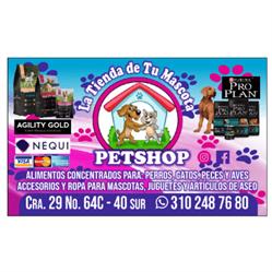 LA TIENDA DE TU MASCOTA PETSHOP