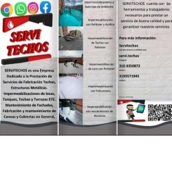 Impermeabilización de terrazas, mantenimiento de fachadas, canoas para techos,