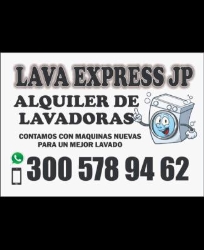 Alquiler de lavadoras lava express JP
