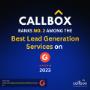 Callbox has been recognized as one of the Top Lead Generation Service Provider by G2